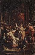 Francesco Monti Saint geminianus exorcising devils from the daughter of the emperor of constantinople oil painting